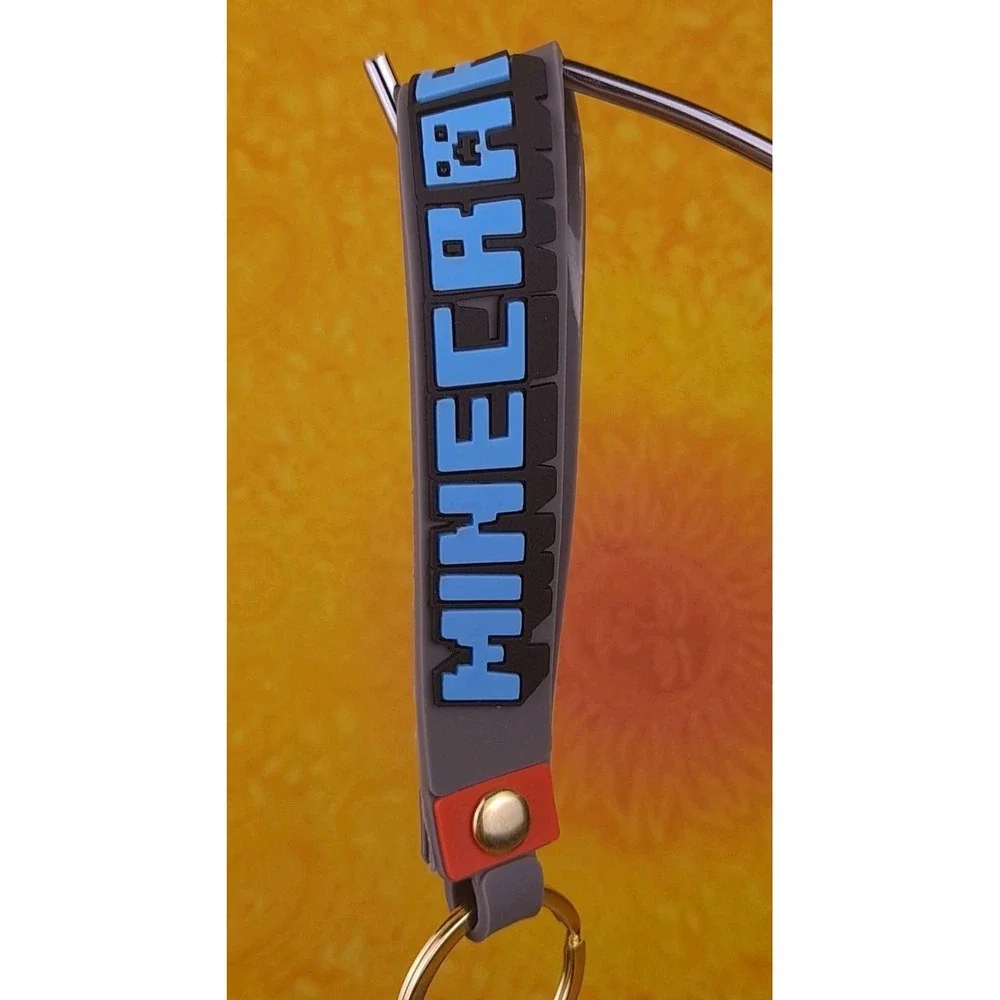Minecraft Technoblade‎ Style 3D PVC Keychain Backpack Wristlet